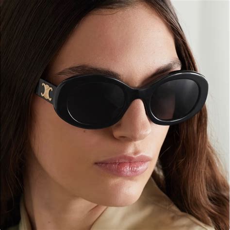 triomphe 52mm oval sunglasses celine|celine arc de triomphe sunglasses.